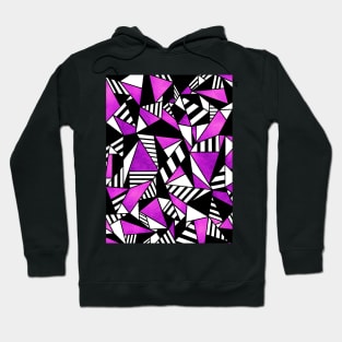 Geometric Purple Hoodie